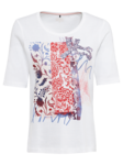 Olsen short sleeve white T Shirt  with motif design