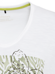 Olsen white t-shirt with green floral print